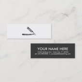 Friseurrasiermesserikonen Mini Visitenkarte (Vorne/Hinten)