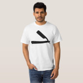 Friseurrasiermesserikonen T-Shirt (Vorne ganz)
