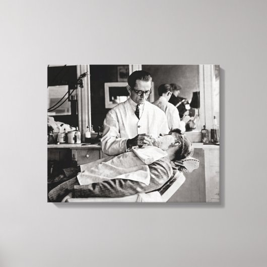 Friseursalon, 1923 leinwanddruck (Vorderseite)