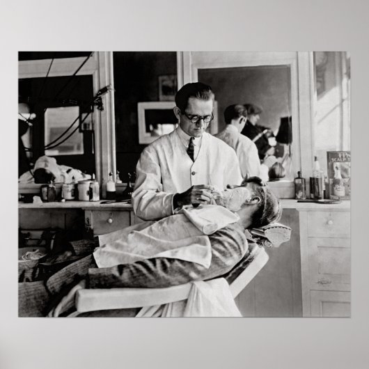 Friseursalon, 1923. Vintages Foto Poster (Vorne)