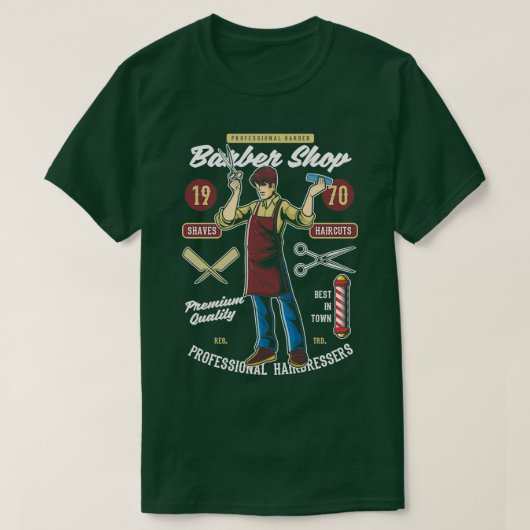 Friseursalon 21 T-Shirt (Design vorne)