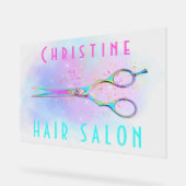 Friseursalon Acrylschild (Winkel)