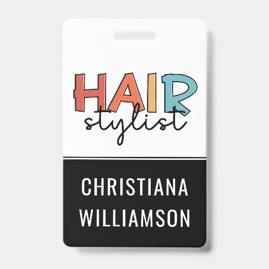 Friseursalon Angestellter Ausweis (Vorderseite)