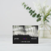 Friseursalon-Art-Visitenkarten Visitenkarte (Stehend Vorderseite)