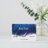 Friseursalon-Art-Visitenkarten Visitenkarte (Stehend Vorderseite)