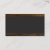 Friseursalon | Barber Pole | Holzschnitt Visitenkarte (Rückseite)