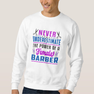 Friseursalon Barber Schere Friseur Geschenk Idee Sweatshirt