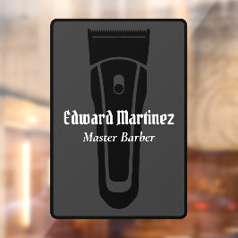 Friseursalon Barbershop Elektrischer Haarschneider Fensteraufkleber