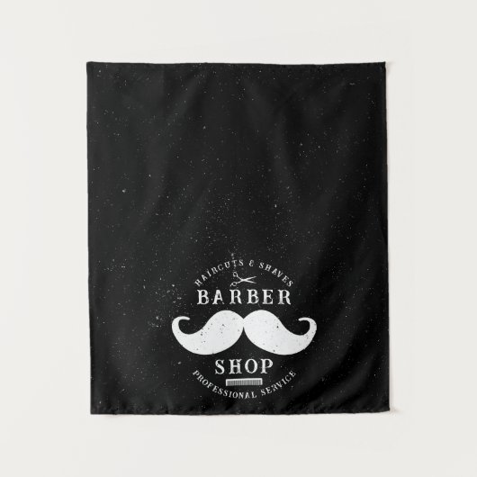 Friseursalon Barbershop Pop Up Shop Wandteppich (Vorderseite)
