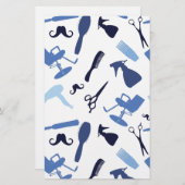 Friseursalon bearbeitet Muster Briefpapier (Vorne/Hinten)