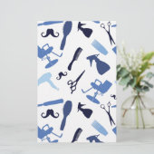 Friseursalon bearbeitet Muster Briefpapier (Stehend Vorderseite)