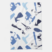 Friseursalon bearbeitet Muster Küchentuch (Vertikal)