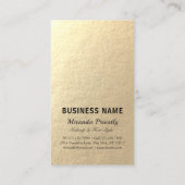 Friseursalon Beauty Blue Gold Schere Visitenkarte (Rückseite)