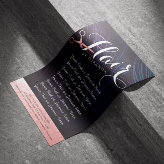 Friseursalon Beauty Rose Goldschere Flyer