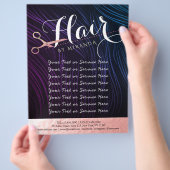 Friseursalon Beauty Rose Goldschere Flyer (Hand)