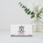 Friseursalon Beruflich Moderne Visitenkarte (Stehend Vorderseite)