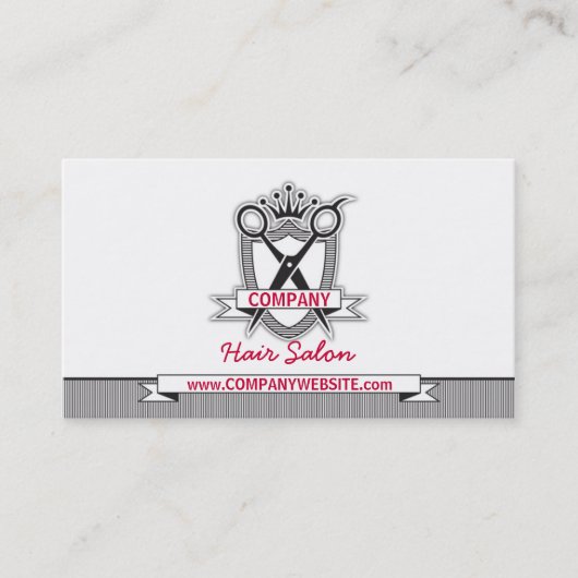 Friseursalon Beruflich Moderne Visitenkarte (Vorderseite)