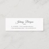 Friseursalon Beruflich Modernste Mini Visitenkarte (Rückseite)