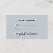 Friseursalon Black Curly Haare Ernennung Terminkarte (Rückseite)