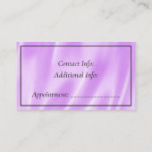 Friseursalon Black & Pink Visitenkarte (Rückseite)