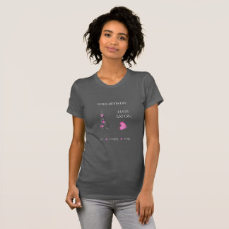 Friseursalon-Boutique-Geschäft-Branding-Schere T-Shirt