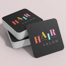 Friseursalon bunte Typografie Moderne Friseurin