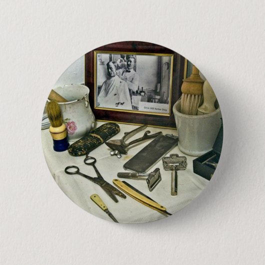 Friseursalon Button (Vorderseite)