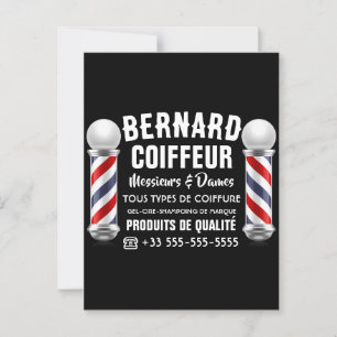 Friseursalon-Dekoration Postkarte