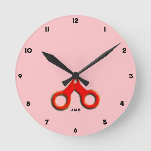 Friseursalon-Dekoration Runde Wanduhr