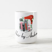 Friseursalon Design Kaffeetasse (Mittel)