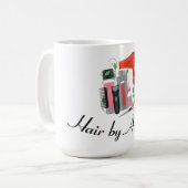 Friseursalon Design Kaffeetasse (Vorderseite Links)