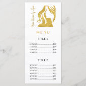 Friseursalon - Dienstleistungen der einfachen Gold Programm (Vorderseite)