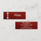 Friseursalon-dünne Visitenkarten Mini Visitenkarte (Vorne/Hinten)