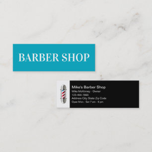 Friseursalon Einfache Friseur Licht Visitenkarten Mini Visitenkarte