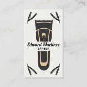 Friseursalon Elektrischer Clipper, Razor Visitenkarte (Vorderseite)