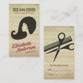 Friseursalon Erinnerung Karte (Vorne/Hinten)