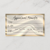 Friseursalon Erinnerung Schwarzer Marmor Visitenkarte (Rückseite)