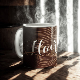 Friseursalon Fairstylist Moderne Black Gold Schere Kaffeetasse
