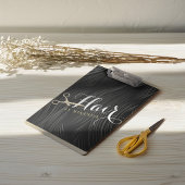 Friseursalon Fairstylist Moderne Black Gold Schere Klemmbrett