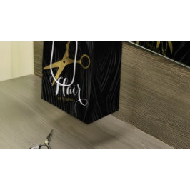 Friseursalon Fairstylist Moderne Black Gold Schere Mittlere Geschenktüte