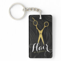 Friseursalon Fairstylist Moderne Black Gold Schere