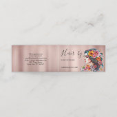 Friseursalon Faltkarte Terminkarte (Außenseite Aufgefaltet)