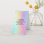 Friseursalon Faltkarte Terminkarte (Rückseite)