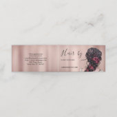 Friseursalon Faltkarte Terminkarte (Außenseite Aufgefaltet)