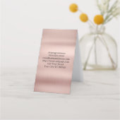 Friseursalon Faltkarte Terminkarte (Rückseite)