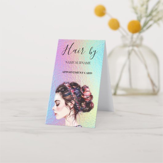 Friseursalon Faltkarte Terminkarte (Vorderseite)