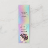 Friseursalon Faltkarte Terminkarte (Außenseite Aufgefaltet)