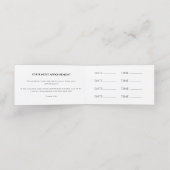 Friseursalon Faltkarte Terminkarte (Innenseite Aufgefaltet)