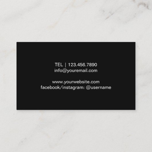 Friseursalon Friseur Friseursalon Beruflich Visitenkarte (Rückseite)