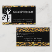 Friseursalon Friseur Trendy Schere Swimming Pool Terminkarte (Vorne/Hinten)